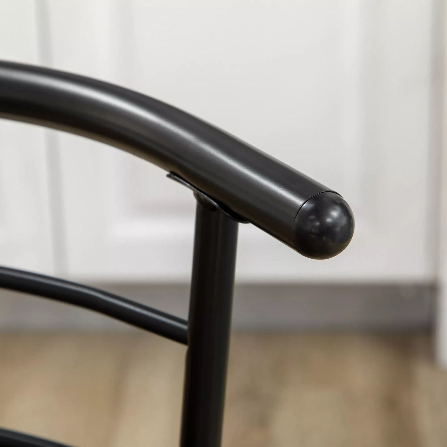 Bistro komplektas, valgomasis stalas, virtuvės stalas su kėdžių rinkiniu, 1 stalas, 2 kėdės, 80 cm x 53 cm x 74,5 cm, juodas