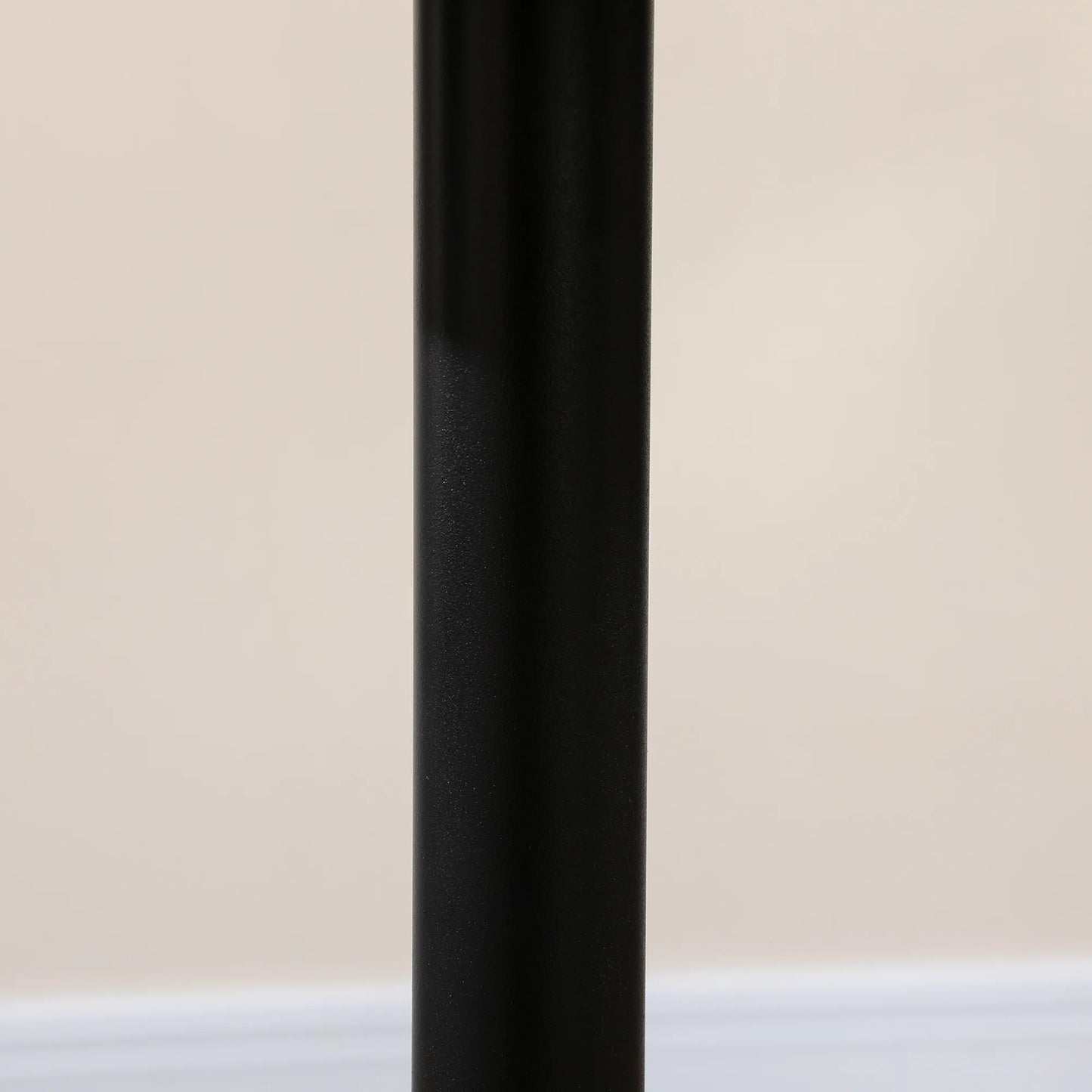 Valgomasis stalas 2 žmonėms, apvalus stalviršis, plieninė koja, juodas, 70 x 70 x 75 cm