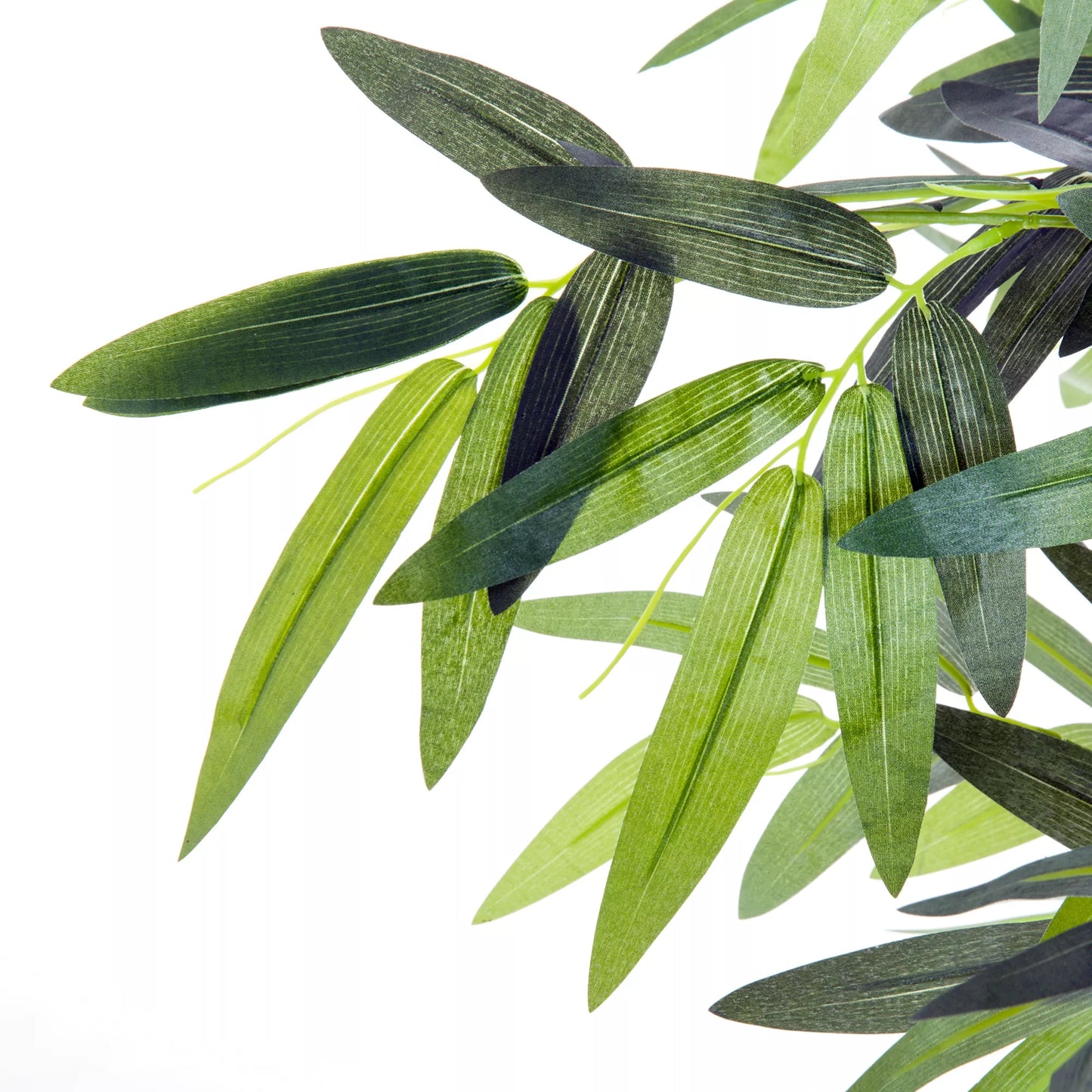 Dirbtinis augalas Dirbtinis bambukas Dirbtinė gėlė 20 cm x 20 cm x 180 cm, Žalia + Juoda