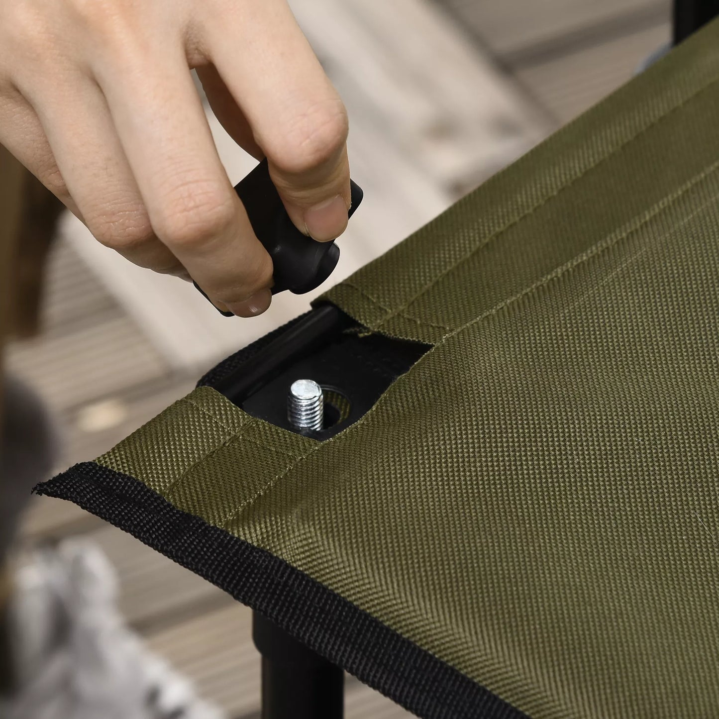 Sulankstomas vežimėlis, 5 šoninės kišenės, reguliuojama rankena, iki 120 kg apkrovos, plienas, 108 x 55 x 93 cm, žalias