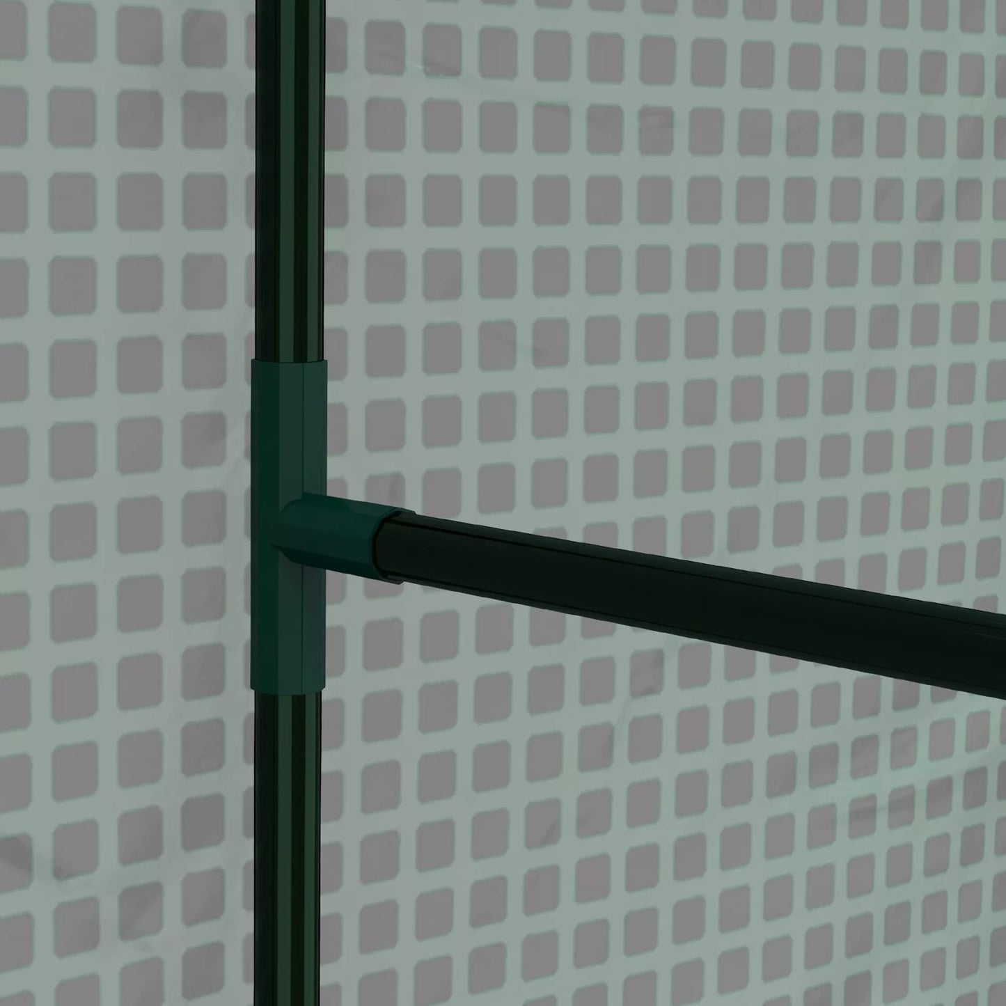 Šiltnamis Šiltnamis Ankstyvųjų daržovių lysvė, atspari oro sąlygoms, suskleidžiamos durys, 100 cm x 80 cm x 150 cm, žalia