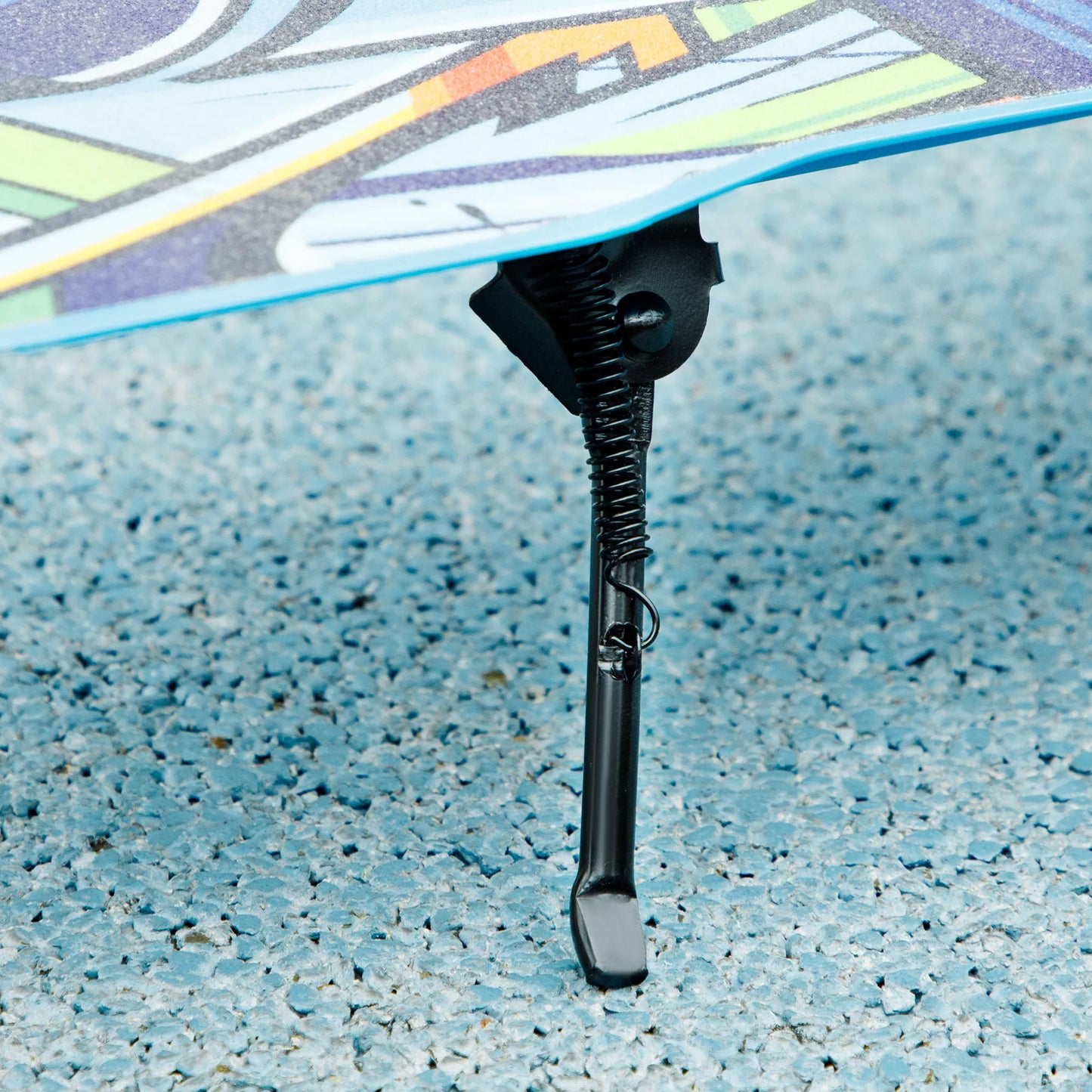 Tretroller, aukščio reguliuojamas, galinis stabdys, sulankstomas, 100 kg apkrova, mėlynas