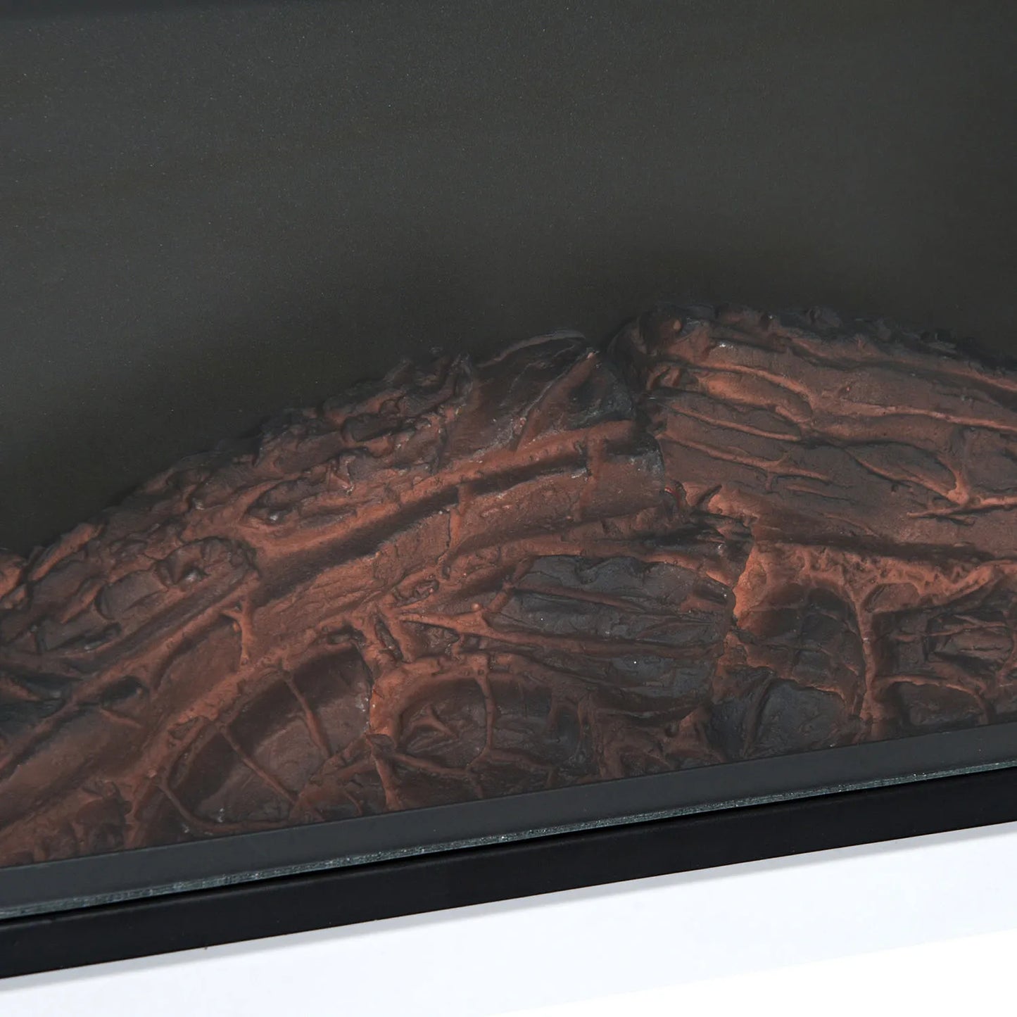 Elektrinis židinys su šildymu, elektrinis židinys su LED liepsnos efektu, 600/1200W dekoratyvinis židinys, elektrinė židinio ugnis, baltas