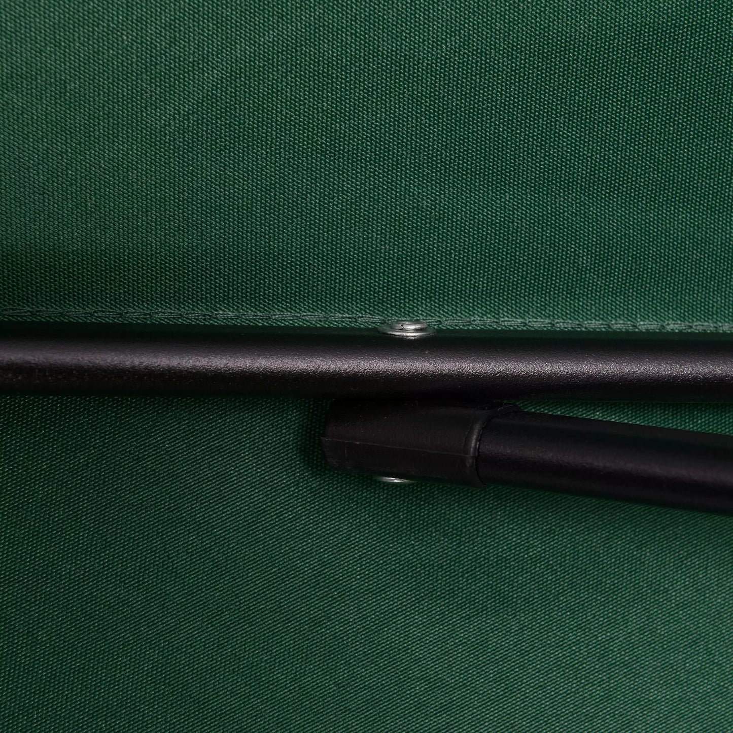 Žalias šešiakampis skėtis nuo saulės Ø196 cm, tinkamas balkonui, sodui, paplūdimiui