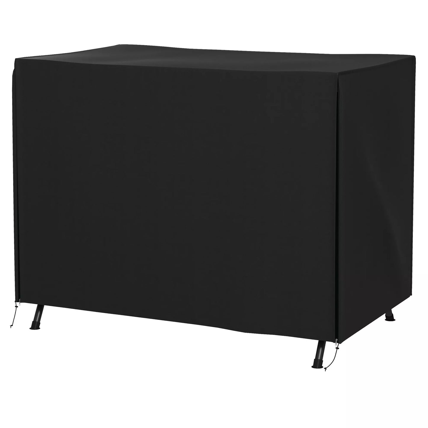 Atsparus vandeniui užvalkalas sodo supynėms (Hollywood tipo), juodas, 205 x 124 x 164 cm