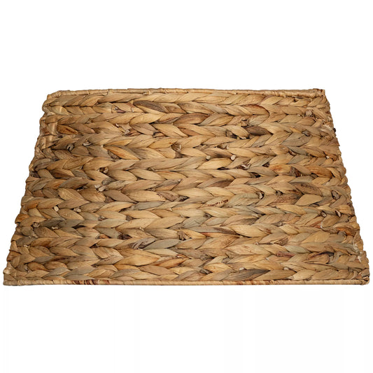 Kalėdinės eglutės stovėjimo dangtis, rustikalus, pintas, iš vandens hiacinto, su metaliniu sutvirtinimu