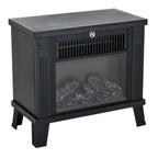 Pastatomas elektrinis židinys, 600/1200 W, 34 × 17 × 31 cm, juodas