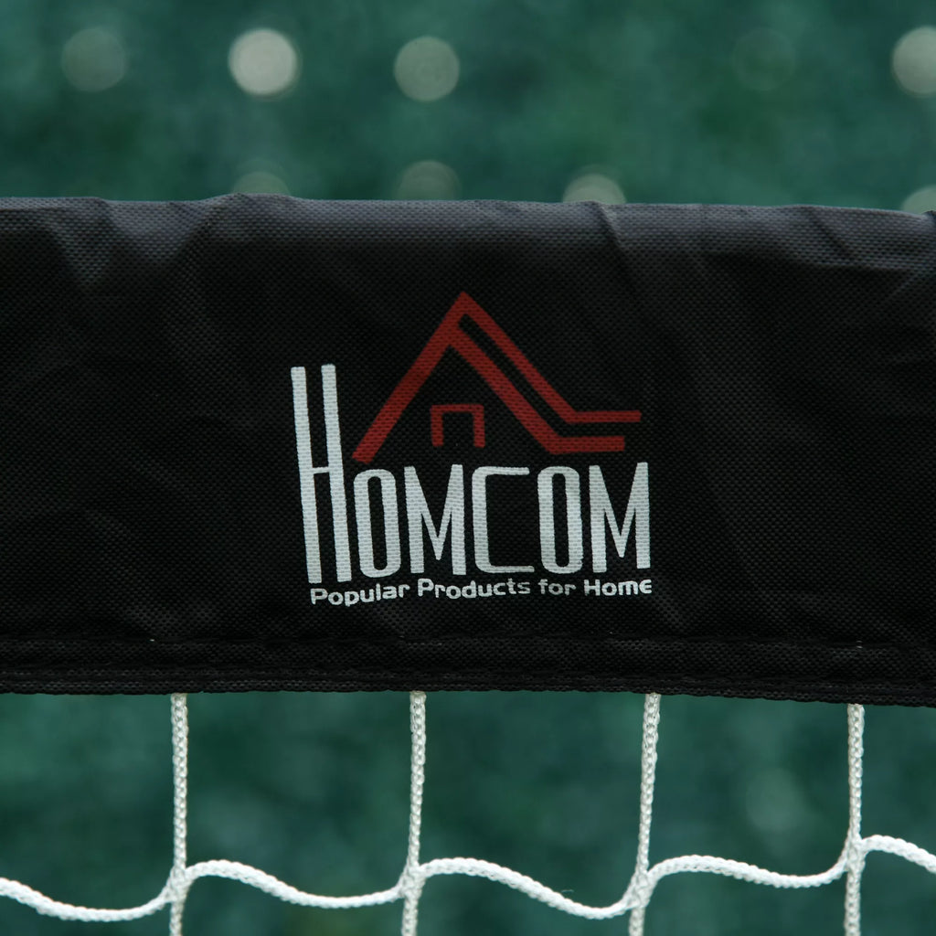 Futbolo vartai 183 x 90 x 90 cm su krepšiu, 2 vnt., juodi