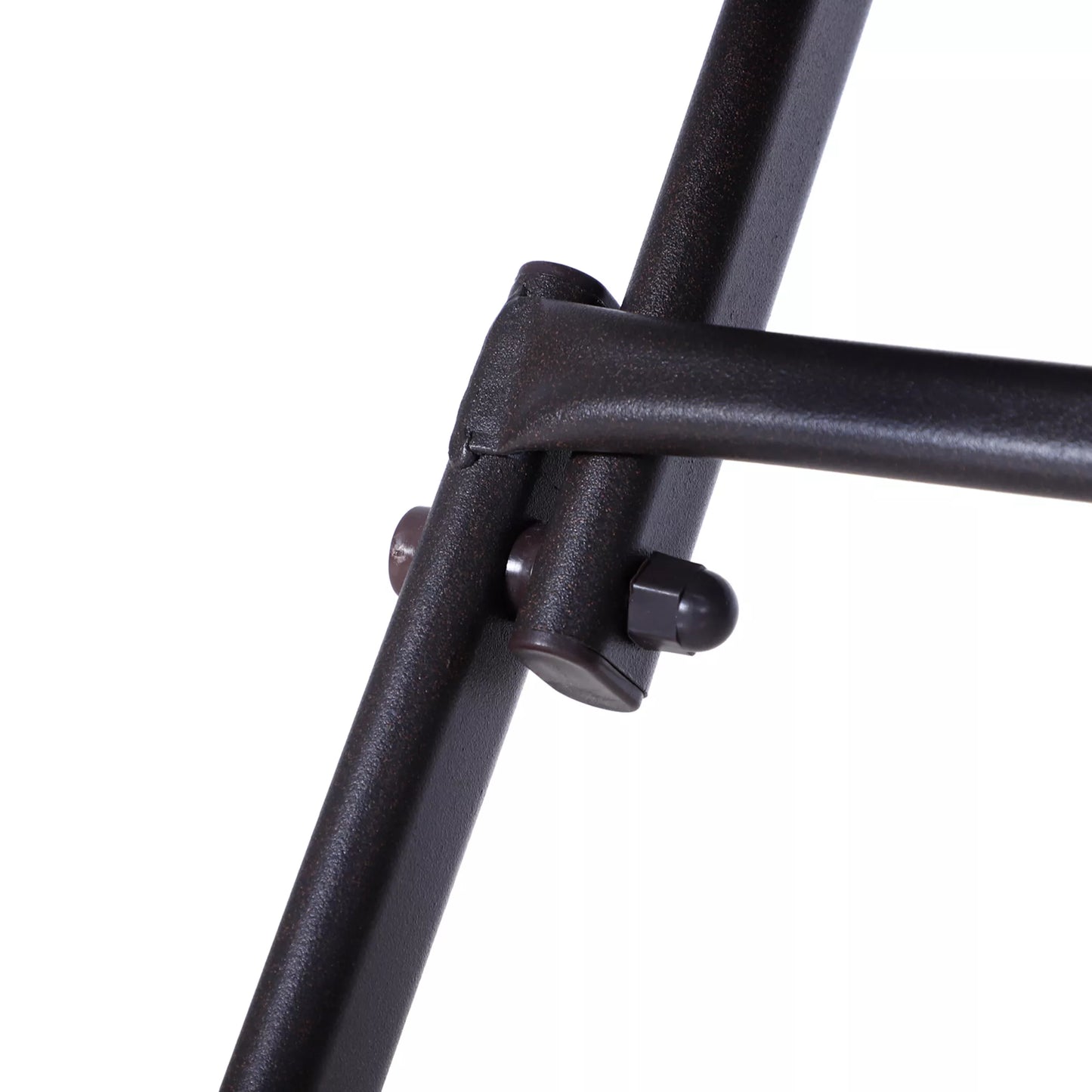 Polirataninis 2 žmonių bistros komplektas, rotango lauko baldų sėdimoji grupė, rudas