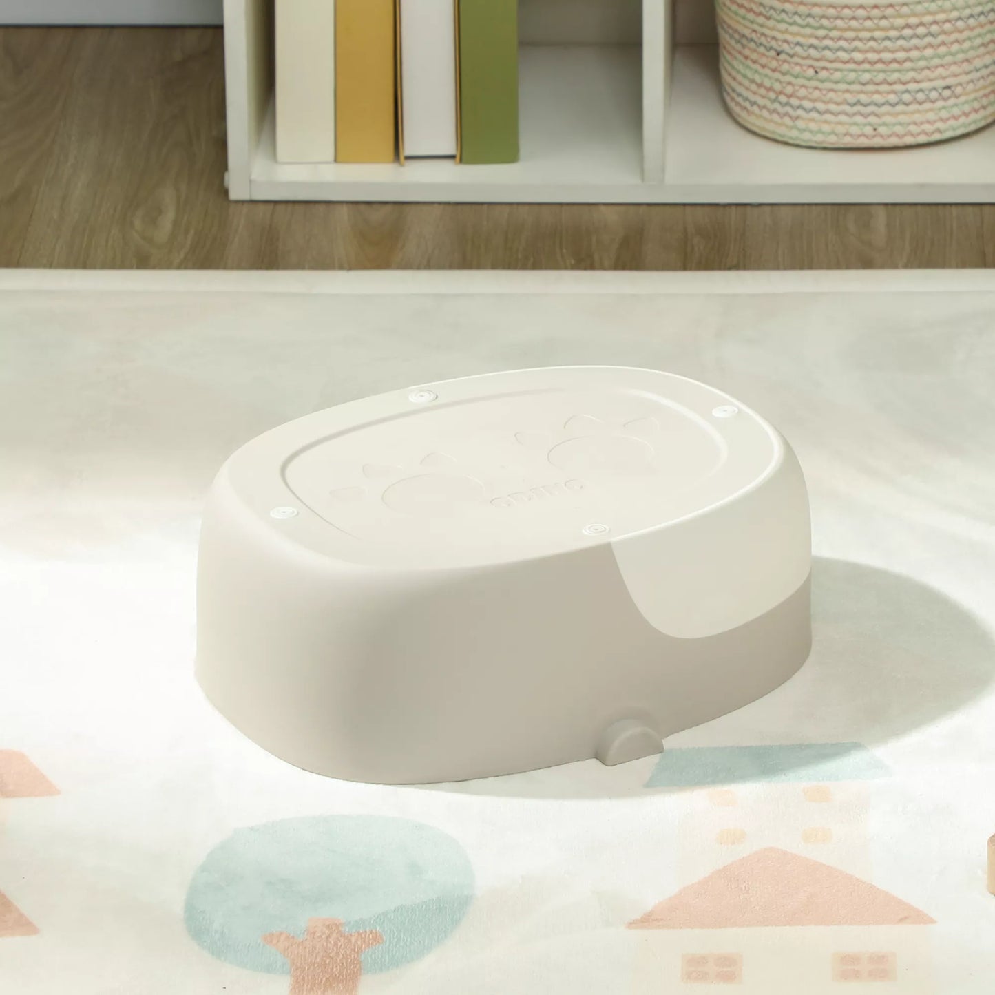 3-in-1 vaikiškas puodelis, nuimama sėdynė, dirbtinės odos paminkštinimas, iki 50 kg, nuo 6 mėn. iki 6 metų, pilkas