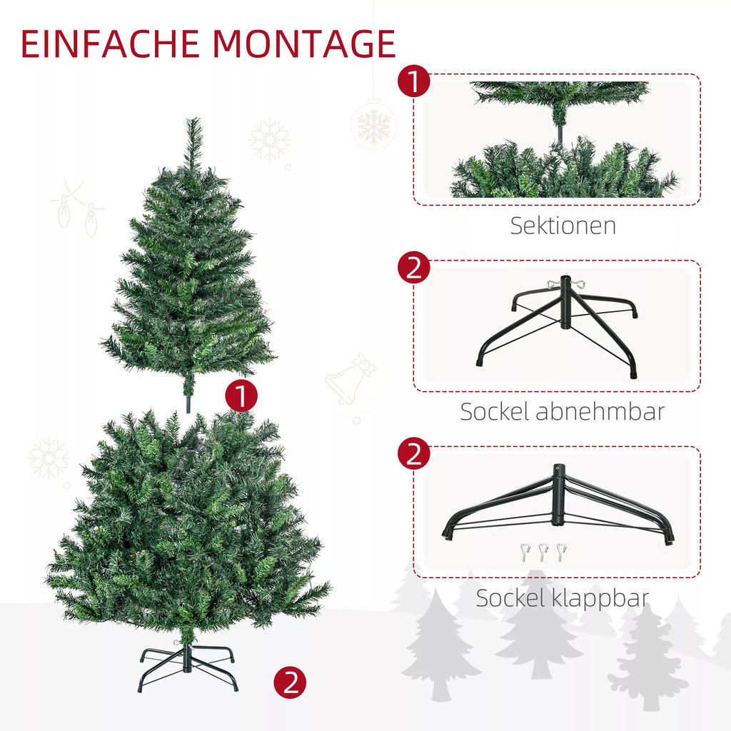 Kalėdų eglutė dirbtinė eglutė, su papuošalais 95 cm x 95 cm x 150 cm, žalia