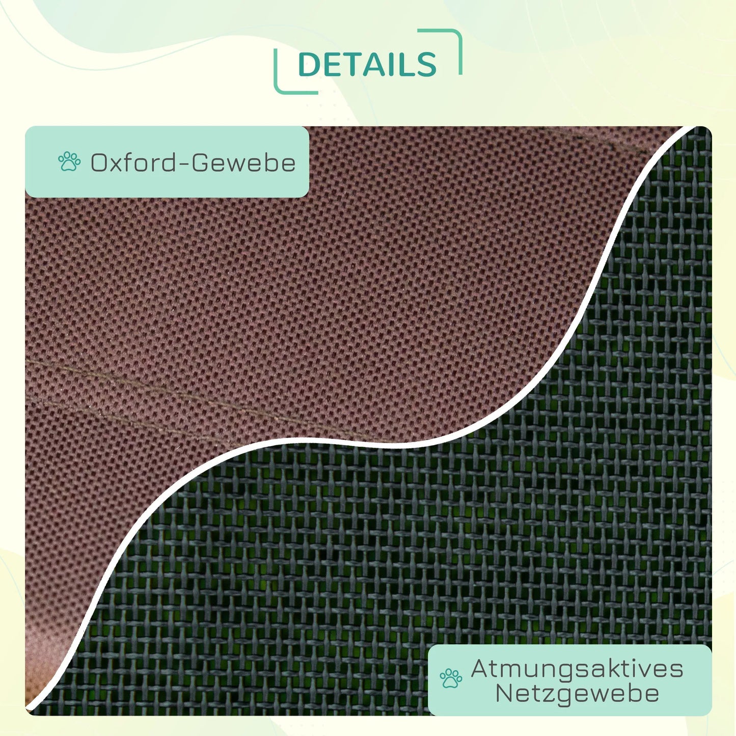 Pakelta šunų lova su baldakimu, naminių gyvūnų lova, šunų lova lauke su stogu, kvėpuojanti, tafto audinys, skirta kempingui, 76 x 61 x 73 cm