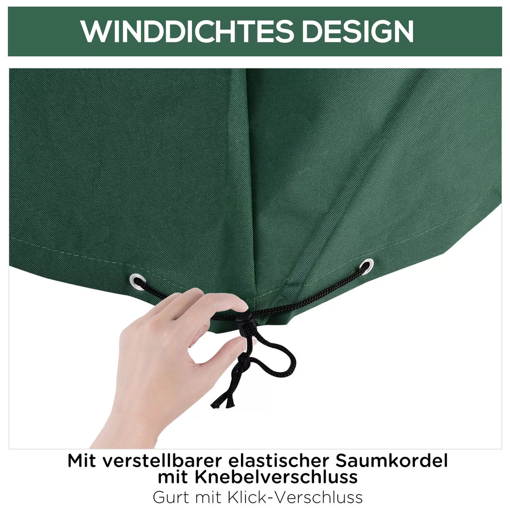 Apsauginis dangtis Dangtis sodo baldams 600D-Oxford Žalias 135 x 135 x 75 cm
