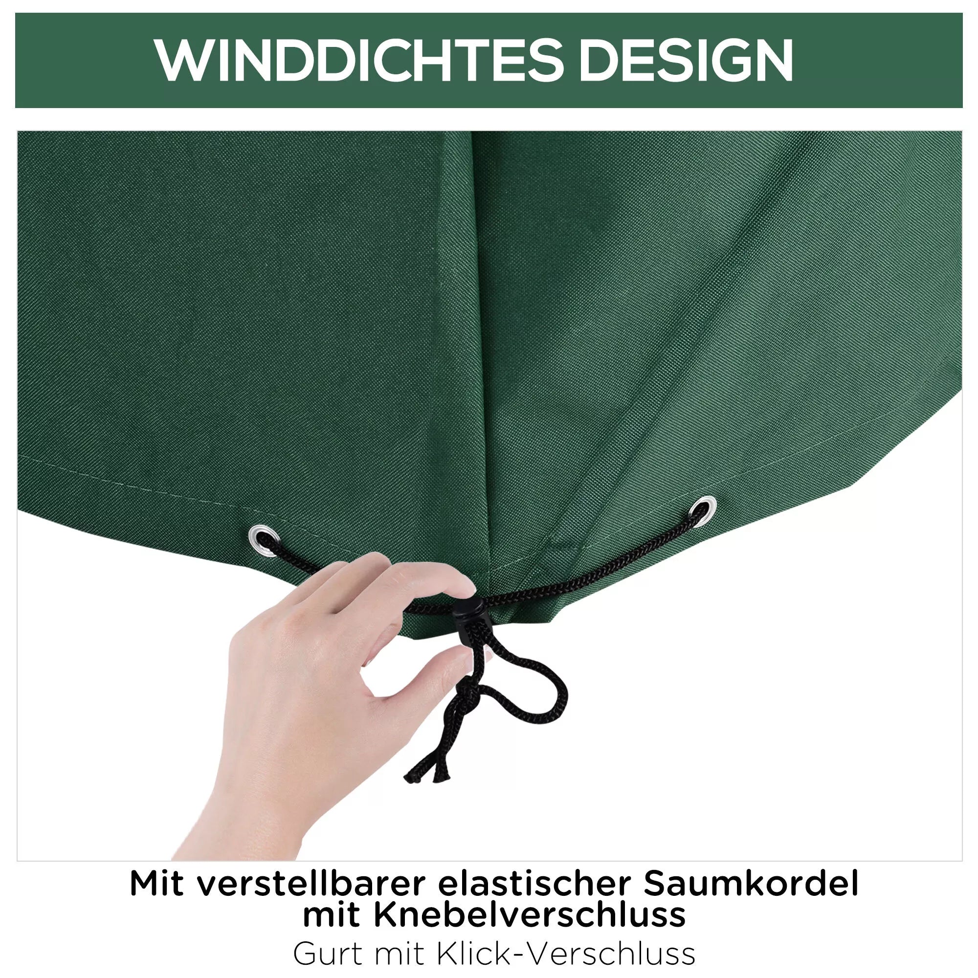 Apsauginis dangtis Dangtis sodo baldams 600D-Oxford Žalias 135 x 135 x 75 cm