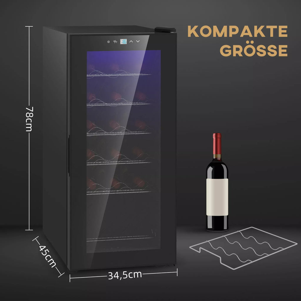 Šaldytuvo informacinė grafika apie kompaktišką dydį