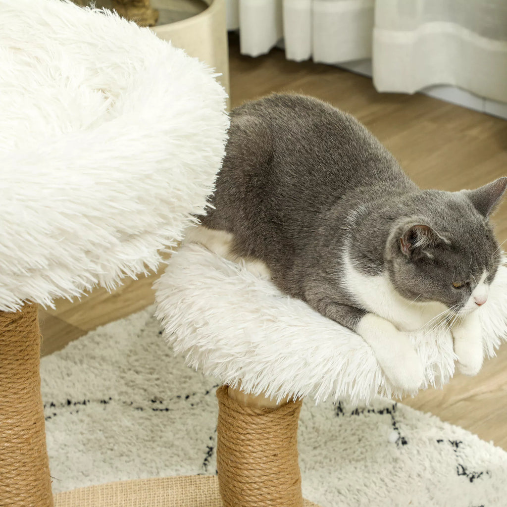 Kačių medis Pet Palace, 61,5 cm, baltas
