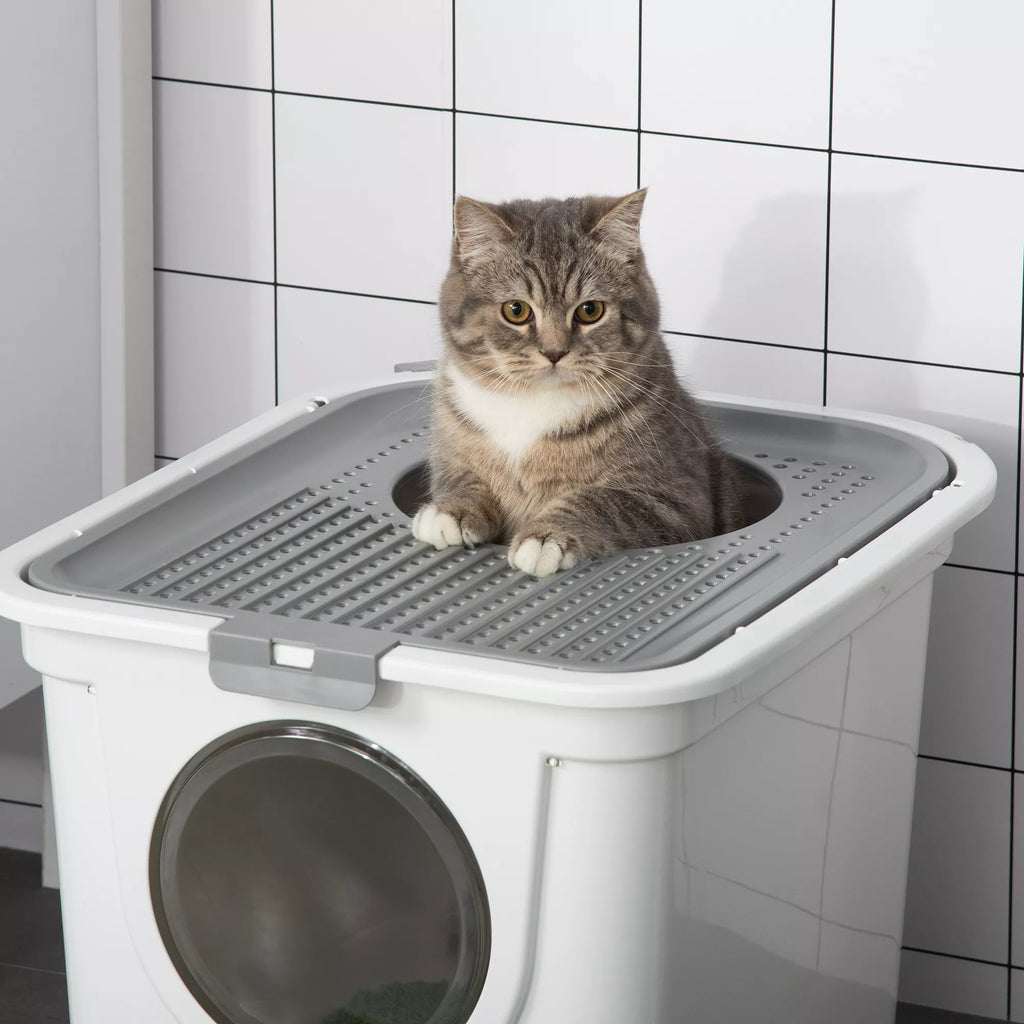 Katzenklo uždaras su kastuvėliu, baltas