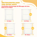 Informacinė grafika apie reguliuojamą vartelių plotį