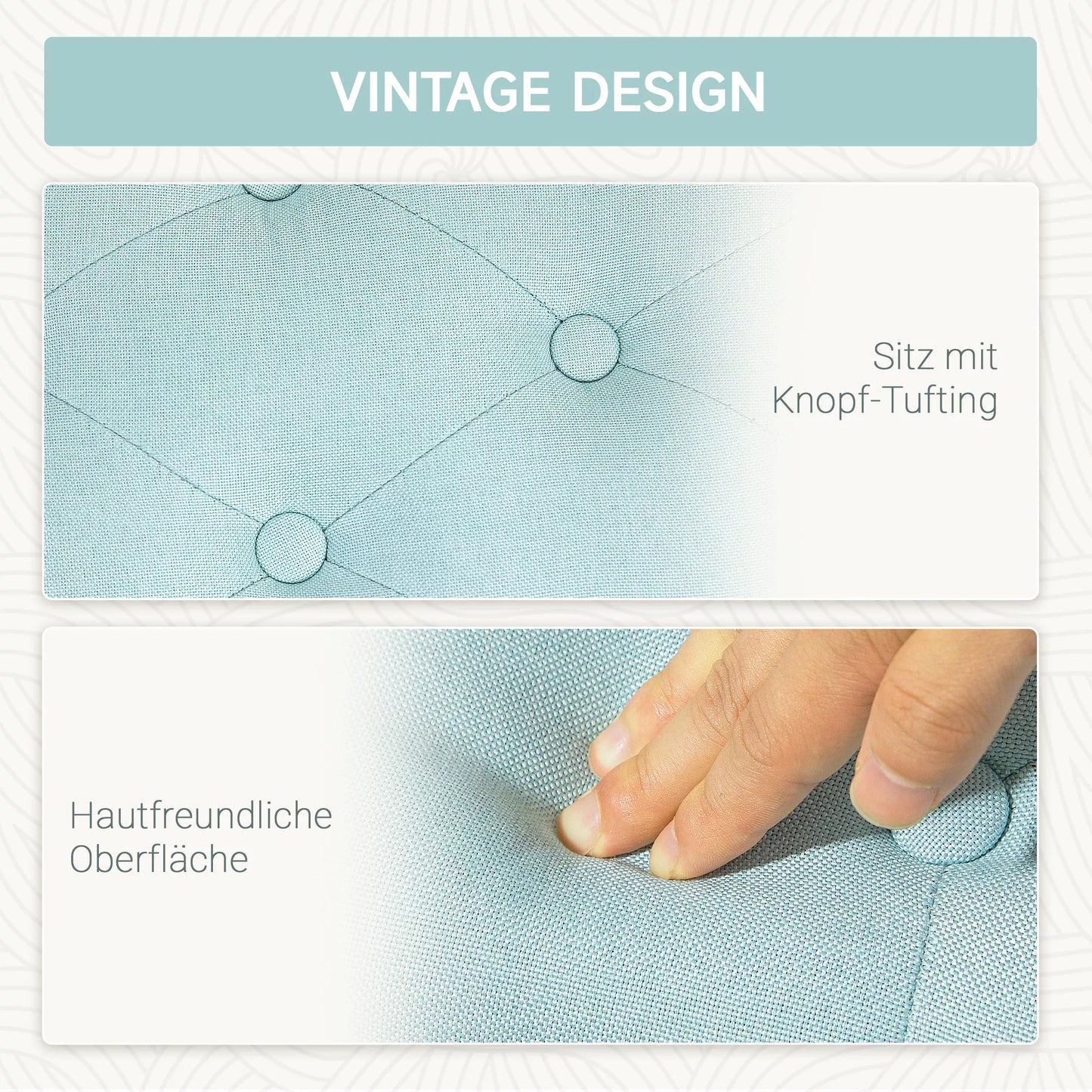 Sėdynė, minkštas suolas su daiktadėže, lininio tipo poliesteris, kaučiukmedžio mediena, 100 x 40 x 44 cm, žalia