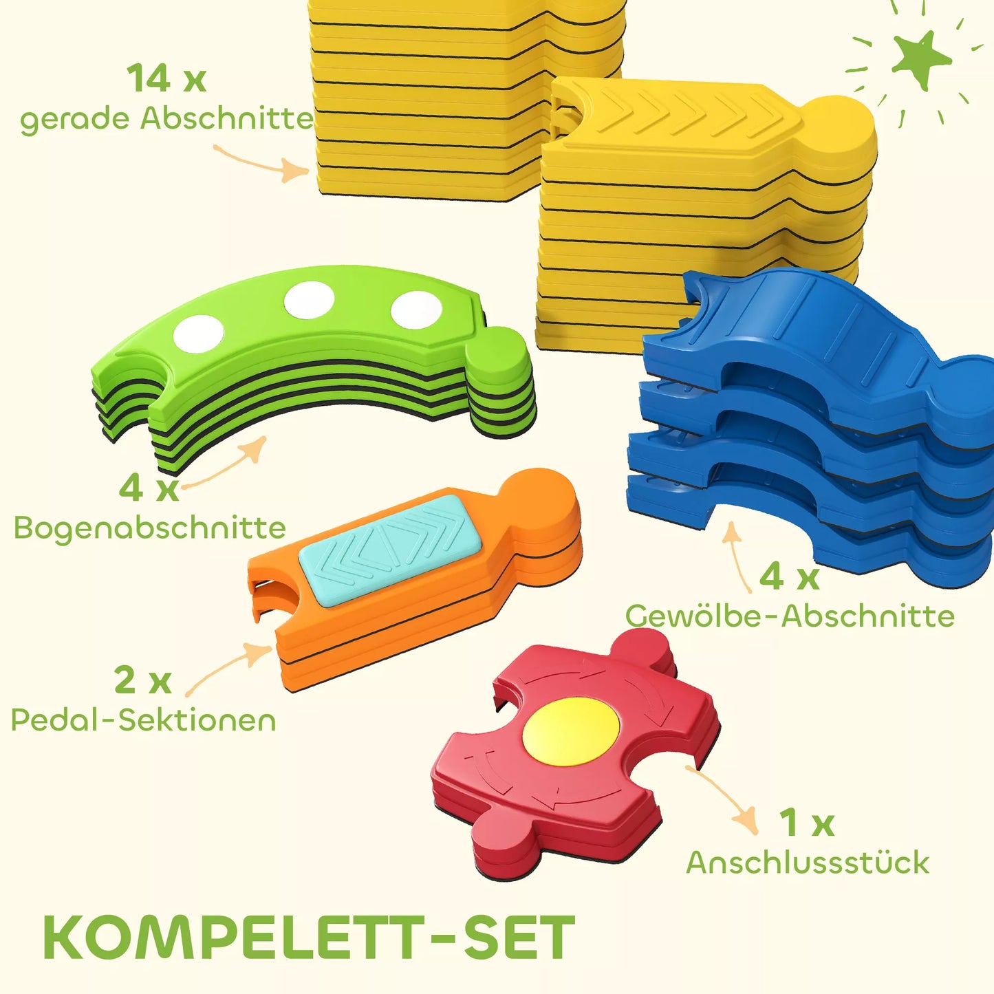 Balansavimo sija vaikams, interaktyvi konstrukcija, neslystanti, plastikinė, spalvota