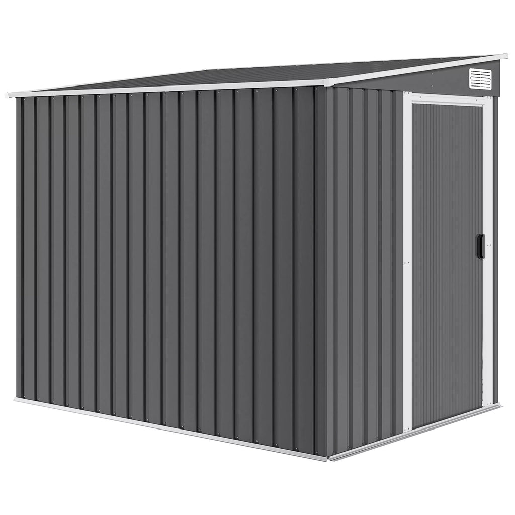 Metalinis įrankių sandėliukas 2,81 m² 154 x 206,5 x 181 cm Įrankių sandėliukas su vienšlaičiu stogu Pamatinis