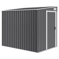 Metalinis įrankių sandėliukas 2,81 m² 154 x 206,5 x 181 cm Įrankių sandėliukas su vienšlaičiu stogu Pamatinis
