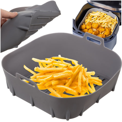 Daugkartinis silikoninis Air Fryer gruzdintuvės įdėklas 20 × 20 cm