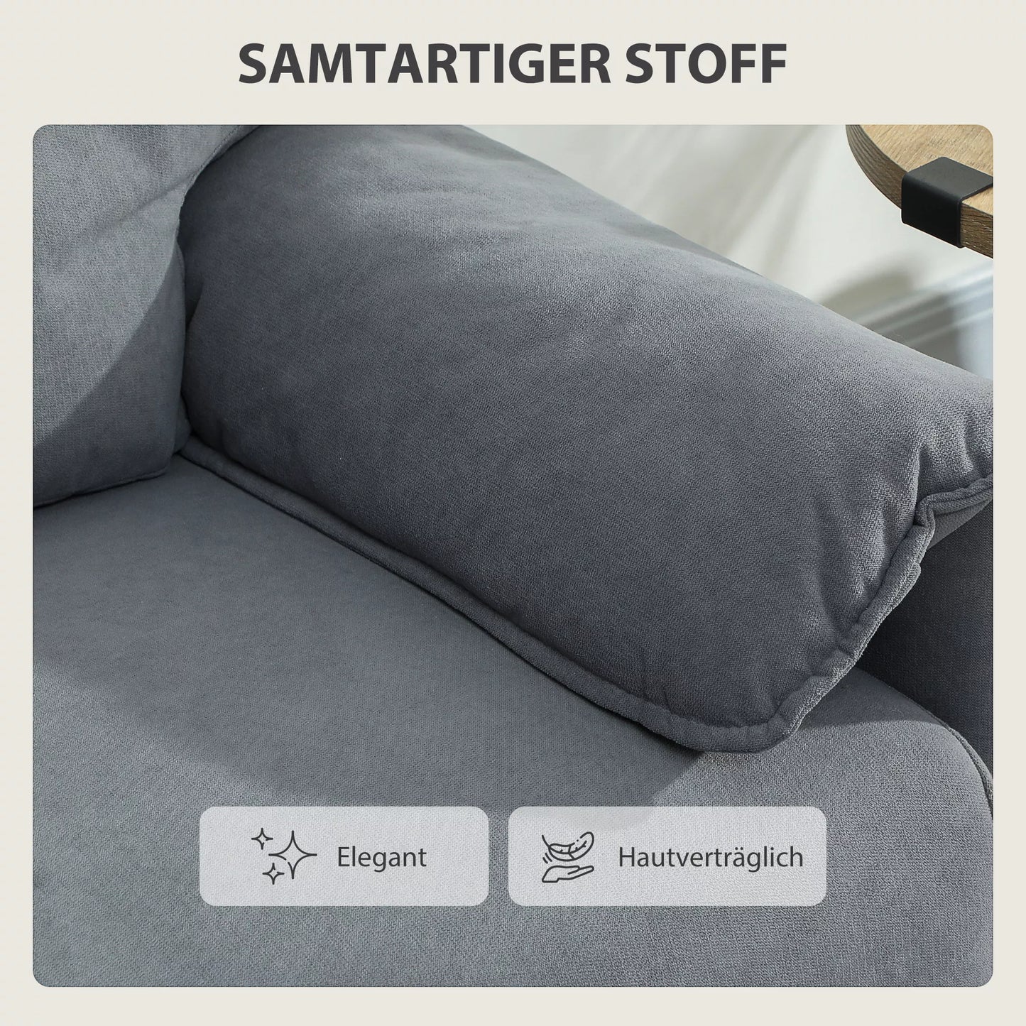 2 vietų sofa, storomis pagalvėlėmis, aksominiu apmušalu, minkštas baldas, juoda