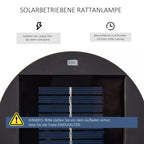 Schema su saulės energija įkraunama lempa