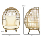 Ratango krėslo schema su matmenimis 150, 105 ir 97 cm