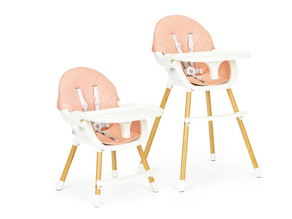 ECOTOYS 2-in-1 reguliuojama vaikiška maitinimo kėdutė (6–36 mėn.)