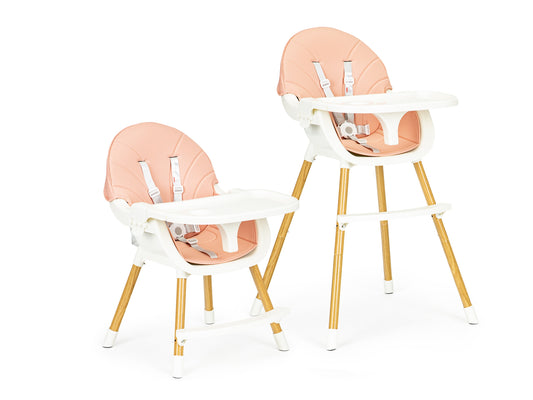 ECOTOYS 2-in-1 reguliuojama vaikiška maitinimo kėdutė (6–36 mėn.)