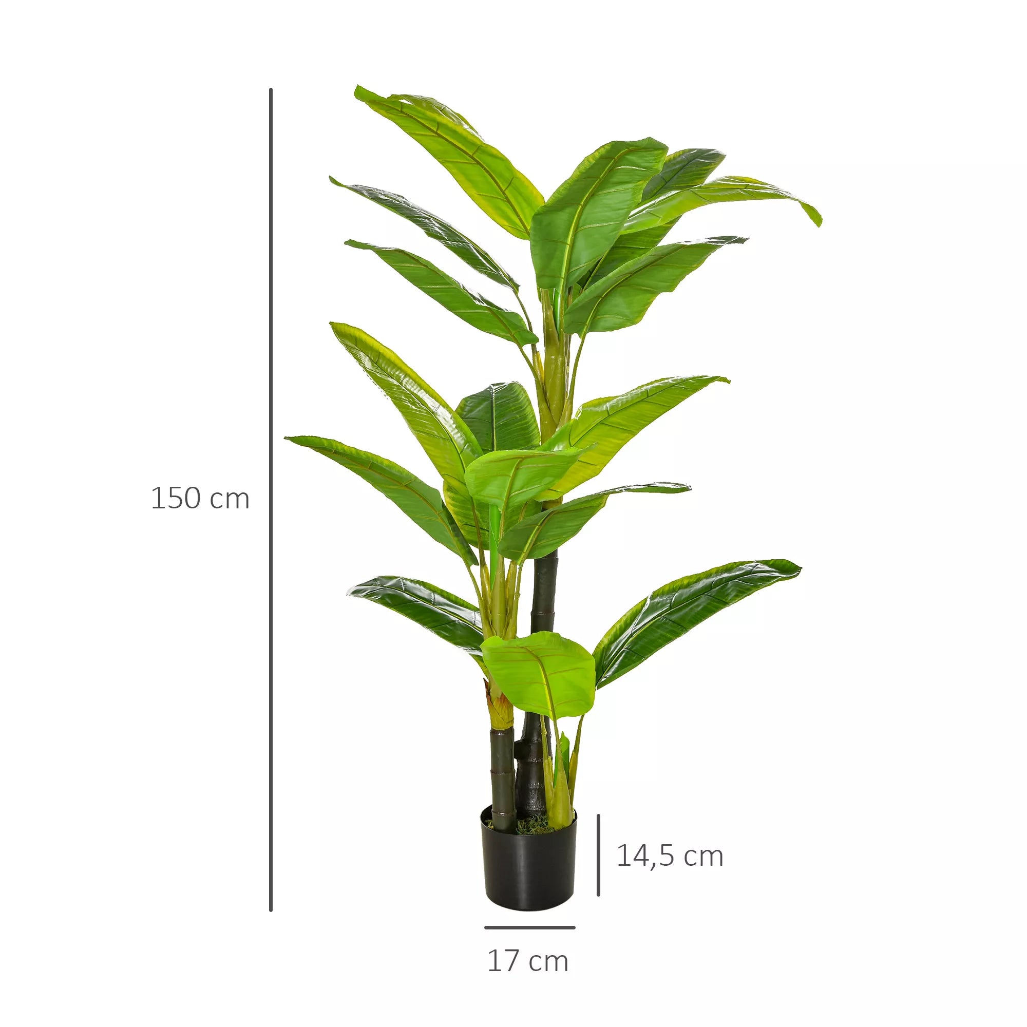 dirbtiniai augalai 150 cm dirbtiniai augalai vazonuose dirbtinis bananų medis dirbtinis augalas dirbtinis medis kambarinis augalas dekoratyvinis augalas biuro augalas plastikinis vazonas vidaus patalpoms