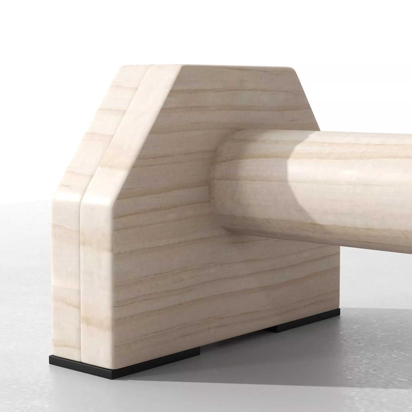 Atspaudimo strypai (Push Up Bars) 2 vnt. komplektas, tvirti ir neslystantys, iki 120 kg, buko mediena, 30x13x10cm, natūralūs