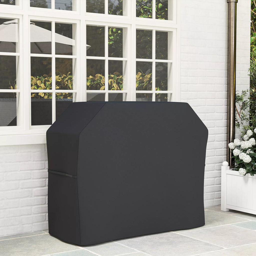 Grill dangtis Apsauginis dangtis griliui Grilio tentas, atsparus atmosferos poveikiui, 147 x 61 x 120 cm, juodas