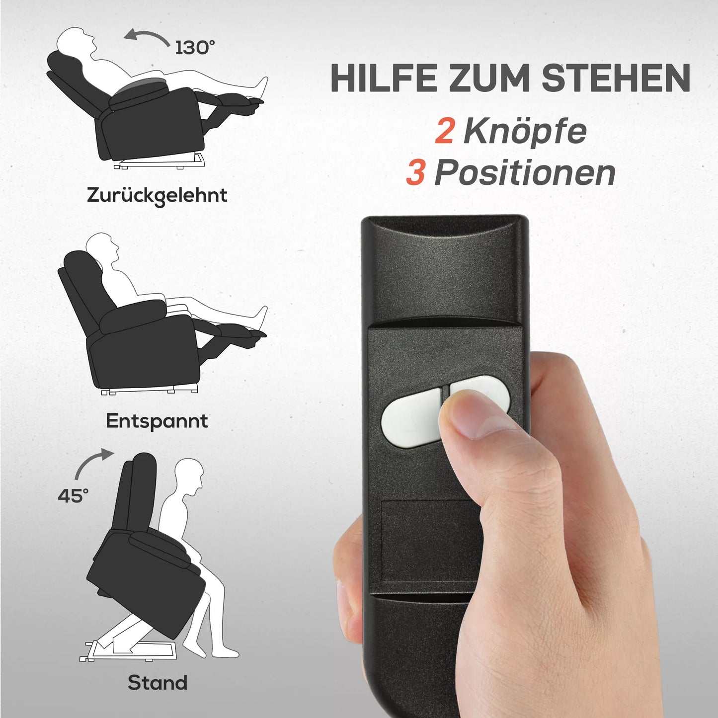 Elektrinis TV fotelis su pakėlimo funkcija, relaksacinis krėslas su gulėjimo funkcija, TV-fotelis su puodelių laikikliu, šonine kišene ir nuotolinio valdymo pulteliu, dirbtinė oda, juodas