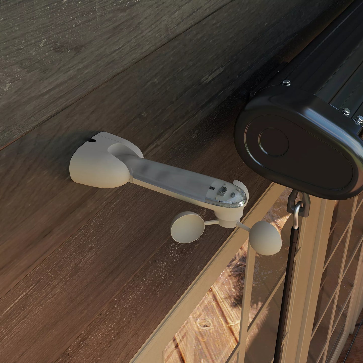 Saulės jutiklis Elektrinis vėjo jutiklis Oro stotis Lauko jutiklis Vėjo jutiklis 22 x 11 x 9 cm Balta