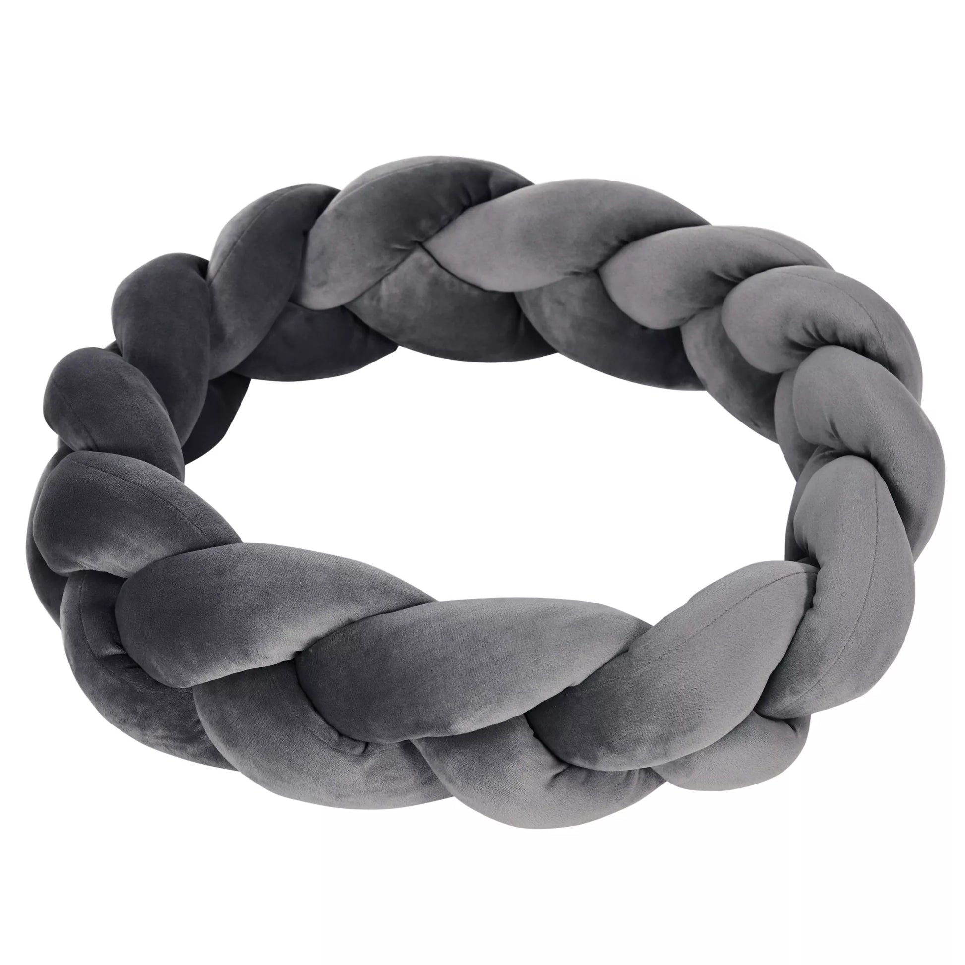 Naminių gyvūnų lovelė su pagalve, kačių lovelė, šunų krepšys, skalbiama, 55 cm x 55 cm x 14 cm, pilka