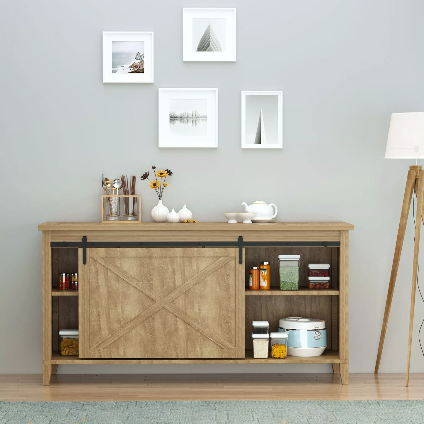 Stumdomų durų furnitūros rinkinys 180 cm Komplektas su bėgiais, ritinėliais, apsauga nuo šuolio Anglies plienas