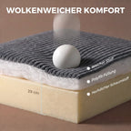 2-in-1 grindų fotelis, sulankstoma sofa-lova iš kordo audinio, tamsiai pilka