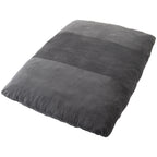 2-in-1 grindų fotelis, sulankstoma sofa-lova iš kordo audinio, tamsiai pilka