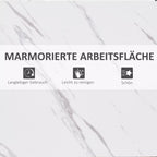 Marmuro imitacijos stalviršiaus faktūros detalė iš arti
