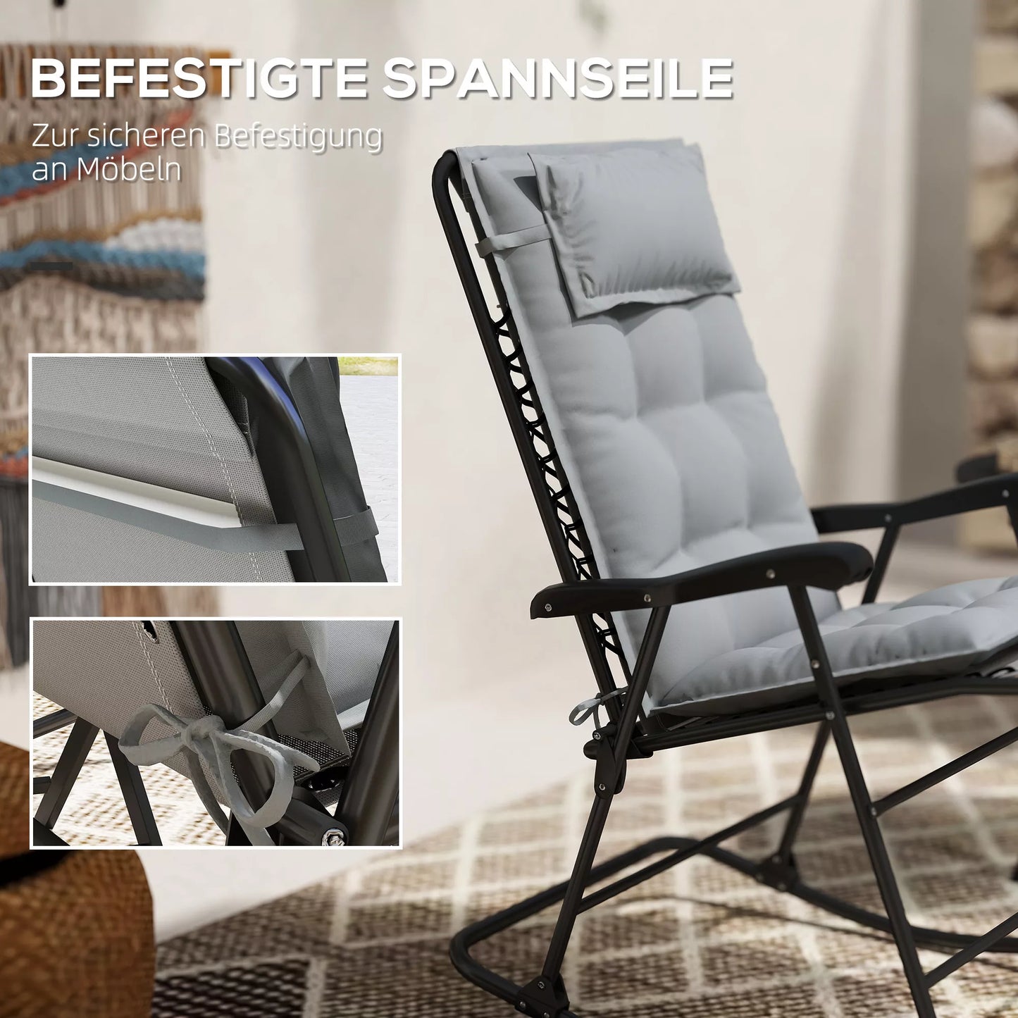 2 vnt. komplektas vandeniui atspari pagalvėlė skirta gultui, čiužinys sodui, paminkštinimas 50x116x5 cm, šviesiai pilkas