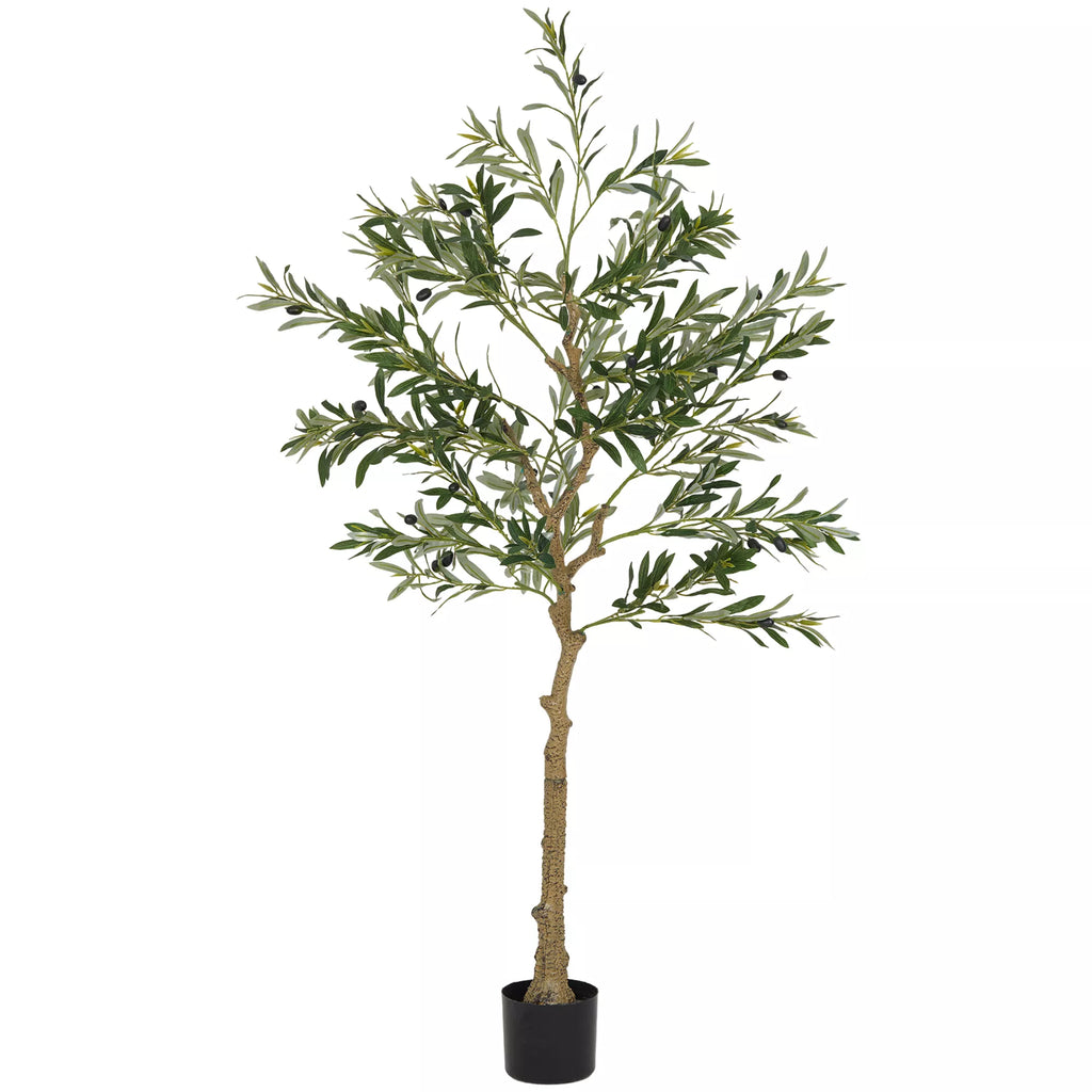 Dirbtinis alyvmedis, 150 cm, su vazonu, žalias