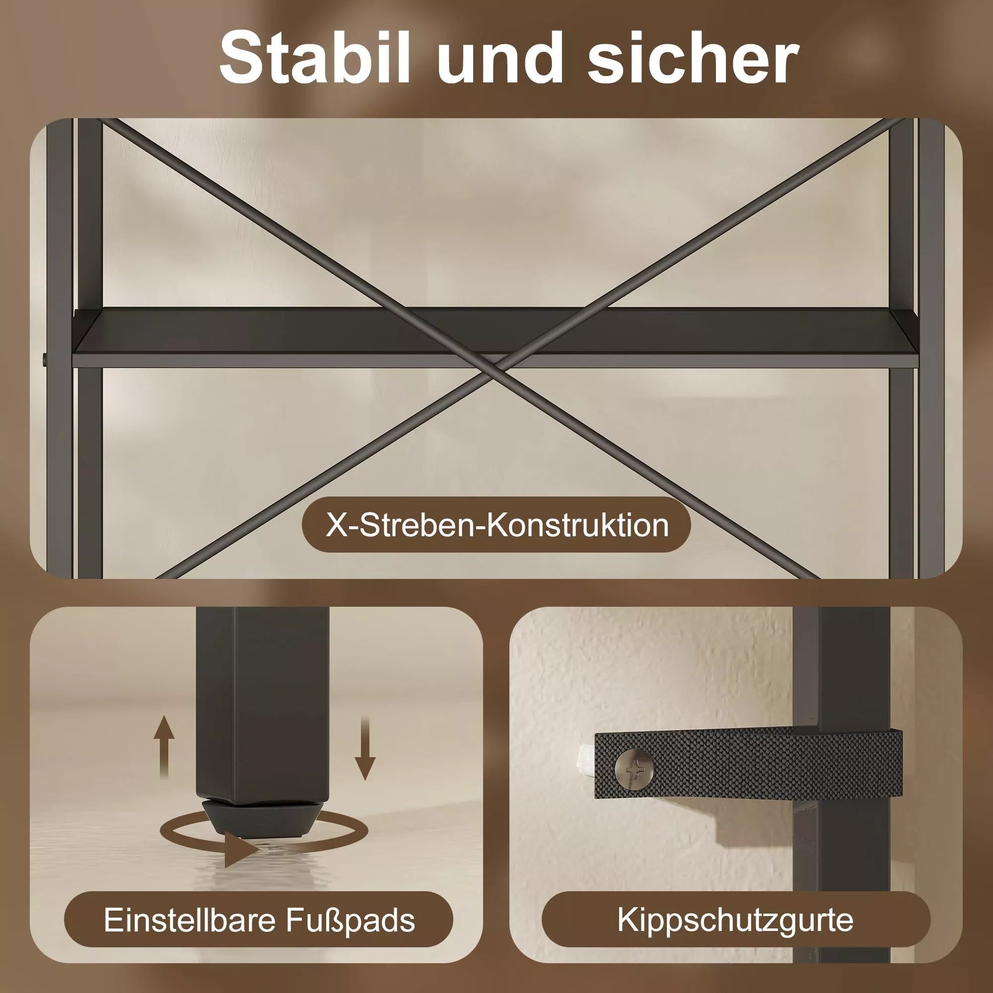 Knygų lentyna, stovas su 5 lygiais, pramoninė biuro lentyna su metaliniu rėmu, atvira laikymo lentyna gyvenamajam kambariui, biurui, darbo kambariui, 60x30x170,5 cm, juoda