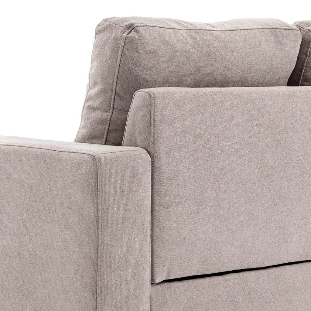 Kampinė sofa keičiama kryptimi 193x136 cm šviesiai pilka