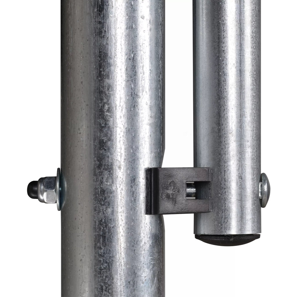 Batutas su apsauginiu tinklu Sodo batutas, skirtas naudoti viduje ir lauke Fitneso batutas paaugliams ir suaugusiems Plieninis Mėlynas + juodas iki 113,6 kg Ø305 x 248H cm