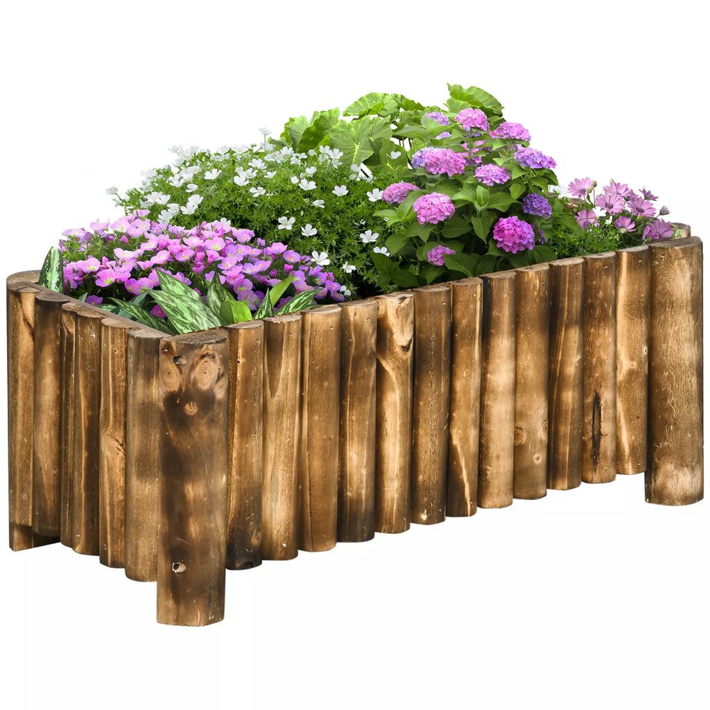 Pakelta medinė lysvė gėlėms ir daržovėms 78x35x30 cm eglės mediena