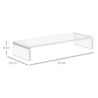 Schema su monitoriaus stovo matmenimis: 53 × 19 cm, aukštis 9 cm