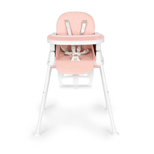 Vaikiška maitinimo kėdutė ECOTOYS 3-in-1, sulankstoma, rožinė (6–36 mėn.)